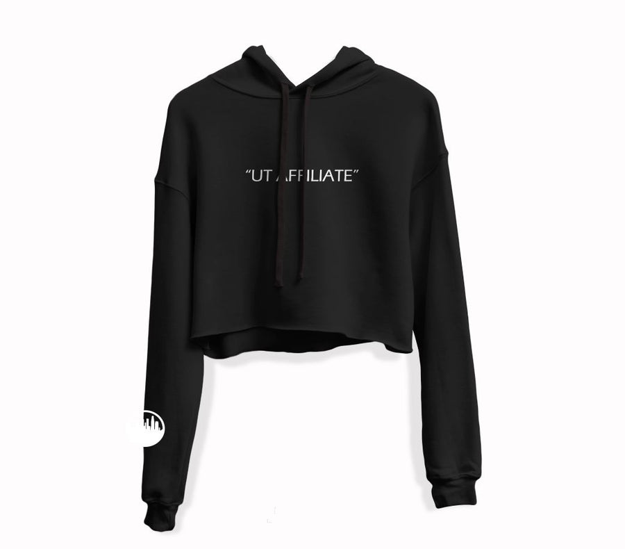 "UT Affiliate" Crop top hoodie